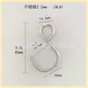 Suministro Shanghái .Zhejiang. Ganchos Grandes Medianos Pequeños Extra Grandes 35 modelos Ganchos S acero inoxidable plateado negro En stock