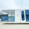 Casa de vacaciones de campo de bajo costo, construcción modular de contenedores, cápsula espacial eólica simple, RV, alojamiento móvil con desayuno