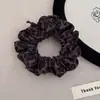 Elástico Elegante y Sofisticado para el Cabello con Estampado de Leopardo para Otoño e Invierno, Diadema Elástica Grande de Gamuza para Mujer que No Daña el Cabello