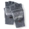 Novas Luvas Clássicas de Cashmere Puro com Aba Duas Vias Tricô Grosso Bloqueio de Temperatura Proteção contra Frio Estilo Simples Macio Versátil Venda por Atacado