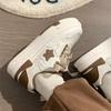 Zapatos de Mujer para Otoño e Invierno 2024 Nueva Llegada Estilo Escolar Blancos Versátiles Zapatillas Casuales de Suela Gruesa Versátiles para Niños