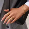 Anillo nicho alta gama lujo ligero ins empaque de joyería línea femenina diseño espiral joyería verano venta al por mayor transfronteriza