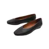 Zapatos Sencillos de Tacón Bajo con Punta Redonda, Corte en V Poco Profundo, Zapatos Planos Suaves con Suelas Flexibles para Mujer, Adecuados para el Trayecto al Trabajo