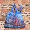 Bolso Estilo Pintura al Óleo de Van Gogh, Capacidad Extra Grande, Bolsa de Compras Plegable, Bolsa de Dibujos Animados Ecológica para Supermercado, Bolsa para la Compra, Bolsa de Almacenamiento