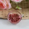 Simulación fina brillante creativa luminosa tangyuan tazón de postre nocturno comida y juego llavero colgante diy material de joyería para casa de muñecas