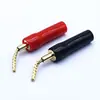 Cable de Clip para Amplificador de Audio con Cabeza Banana Sin Soldadura de Cable de Cobre Trenzado de Caucho Suave Conector de Cable para Altavoz Conector de Cable Trenzado