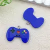 Accesorios para Joyería DIY de Venta Caliente Transfronteriza Resina Coloridos Mango de Consola de Juegos Pendientes Llavero Colgante para Bolso Encanto