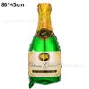 Globo de película de aluminio con forma de botella de vino, globo de burbujas para champán, decoración de copa de whisky, globo para fiesta de cerveza y vino.