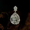 Pingente Retro Zakiram em Prata de Lei S925 Deus da Riqueza do Tibete Para Homens e Mulheres Estilo Étnico Personalizado Pingente de Buda da Indústria Pesada