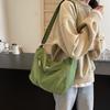2024 Nova Bolsa de Tecido Casual Cross-border Bolsa de Grande Capacidade Bolsa de Ombro Feminina Crossbody Bolsa de Comércio Exterior para Todos os Tipos de Viagem