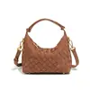 Bolso cruzado retro de un solo hombro de nicho, Bolso tipo lonchera esmerilado para llevar en la mano, Bolso tejido para mujer de moda de venta caliente transfronteriza para llevar debajo del brazo