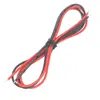 Cable de silicona resistente a altas temperaturas 20 22 24 AWG cable de alimentación de alta calidad 20 cm 50 cm dos estaño de inmersión 2A 3A 5A