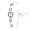 Comércio exterior novo simples moda diamante relógio feminino algarismos romanos feminino estudante pulseira retrátil relógio atacado