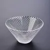 Vidrio resistente al calor soplado a mano textura de patrón de martillo sala de té casera juego de té japonés Kung Fu hecho a mano taza de degustación
