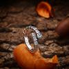 Anillo de plata de ley 925 al por mayor con diseño de serpiente para hombre y mujer, con diseño de hierba Tang, apertura de plata tailandesa vintage, joyería personalizada de moda.