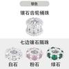 Prata Esterlina S925 Espaçador de Diamante Conservação de Cor Artesanal DIY Pulseira de Pérola de Cristal Acessórios de Joias Contas Espaçadoras