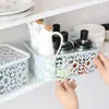 Creative oco cueca caixa de armazenamento gaveta plástico caixa de acabamento sutiã doméstico caixa de armazenamento de roupas íntimas com tampa atacado