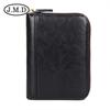 Jiameda bolsa de cartão de couro da moda camada superior couro fabricantes atacado RFID anti-roubo escova multi-cartão porta-moedas