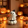 2026 Nuevos Adornos de Resina para Halloween Fantasma Calabaza Calavera Lápida Decoración Creativa de Escritorio Exclusivamente para Ventas Transfronterizas