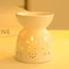 Lámpara de Fragancia Cerámica Lámpara de Vela de Aromaterapia Creativa Romántica para Hotel Salón de Belleza Dormitorio Uso en el Hogar