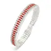 Comercio Electrónico Transfronterizo Europeo y Americano Suministro Nuevo Pulsera de Cristal Romano de Lujo para Mujer Cadena de Garra Dorada Simple con Diamantes Completos Lote en Stock