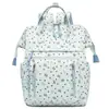 Mochila Bolso para Pañales con Estampado de Lazo de Corazón Multifuncional Gran Capacidad Impermeable Mochila para Mamá Portátil Viaje de Maternidad Bolsa de Almacenamiento para Pañales Para Cuidado del Bebé