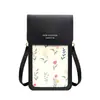 Bolsa para Teléfono con Pantalla Táctil Personalizada, Bolsita Ligera para Teléfono para Estudiantes, Cruzada Portátil, Resistente al Desgaste, Estampado de Moda