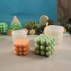 Dia dos Namorados Amor Silicone Vela Molde Rubik's Cube Silicone Molde DIY Aromaterapia Vela Gesso Pedras Ornamentos