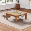 Mesa Kang de Bambú, Mesa Cuadrada de Madera Maciza, Mesa Cuadrada para Comedor, Mesa Pequeña Tatami para Ventana de Mirador, Mesa para Cama de Uso Doméstico, Mesa de Centro, Mesa Baja