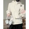 Sudadera con capucha auténtica y ajustada 2025 Nuevo Otoño e Invierno Engrosada Cálida de Terciopelo Austriaco Ajustada Corta