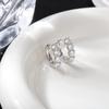 Aretes Europeos y Americanos de Nuevo Estilo con Imitación de Diamante Moissanita, Aretes Geométricos Redondos de Circonita de Lujo Ligero, Venta Caliente en Amazon