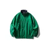 Jaqueta Esportiva ao Ar Livre com Bolso com Zíper e Gola Alta Masculina Casual Solta Tendência Roupa de Trabalho Protetor Solar ao Ar Livre