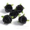 Rosas Flores Artificiales para Bodas, Flores Artificiales Realistas de Alta Gama con Hojas y Cabezas de Flores para Decoración del Hogar