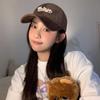 Gorra de béisbol de pana de invierno para mujer, estilo coreano, de moda, para todo tipo de ocasiones, con gran circunferencia de la cabeza, parte superior profunda, adelgazante facial, nueva gorra con visera 2023