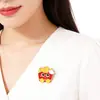 Creativo y Personalizado Dibujos Animados Comida Hamburguesa Papas Fritas Lindo Broche Mochila Estudiante Ropa Accesorios Versátil Moda Lindo y Divertido