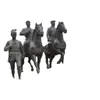 Suministros del Fabricante Esculturas de Figuras Históricas de Fibra de Vidrio para Atracciones Turísticas y Monumentos Conmemorativos, Estatuas del Ejército Rojo de Imitación Bronce, Adornos de Estilo Antiguo