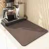 Alfombrilla de Drenaje Absorbente de Agua Antideslizante Fácil de Cuidar Estilo Nórdico Transfronterizo para Baño Cocina Hogar Mesa de Comedor Mesa de Café Alfombrilla Aislante Térmico Antiescaldado