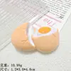 Comer Brincando Simulação Ovo Pochê Ovo Duplo Ovo Comida Acessórios de Resina Cola de Creme Capa de Celular DIY Acessórios de Cabelo Adesivo de Geladeira