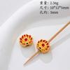 Método antiguo arena oro gota aceite carácter de la suerte calabaza colgante colgante rico auspicioso pulsera DIY hecha a mano pulsera accesorios de joyería