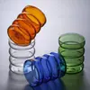 Vaso Creativo Oruga Adornos de Flores Taza Giratoria Whisky Giratorio Alto Valor de Color Vidrio de Borosilicato Vaso de Agua