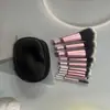 Conjunto de Bolsa para Pincéis de Maquiagem com 10 Peças Transfronteiriça Amazon Aliexpress Bolsa de Nylon para Armazenamento de Pincéis de Maquiagem