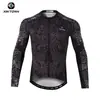 Roupas de Ciclismo de Outono Xingheng Sombra da Ponte Nova Camisa e Calça de Ciclismo Masculinas com Estampa Absorventes de Suor Top Longo de Ciclismo