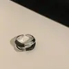 Anel Largo Exagerado Estilo Europeu e Americano Esmaltado Vintage Estilo Francês Design de Nicho Personalizado para o Dedo Indicador