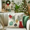 Nueva Almohada Navideña de Amazon, Cojín para Sofá, Funda de Cojín Decorativa, Suministros para el Hogar Transfronterizos, Venta al por Mayor de Regalos Festivos