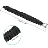 Fivela de Aço Ajustável em Forma de U Pulseira de Paracord Pulseira de Sobrevivência de Paracord de Sete Fios Multifuncional Conector de Ajuste de Metal