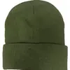 Gorro de Punto Acrílico Liso Bordado con Logo para Comercio Transfronterizo, Engrosado para Otoño e Invierno, Resistente al Frío y Cálido, Color Sólido, Unisex