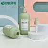 Fábrica 200ml 300ml 400ml 500ml Garrafa com Bomba para Loção Pe Verde Garrafa para Shampoo e Gel de Banho