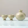 Juego de Decantador y Copas de Vino Herbal de Ceniza Miyen, Utensilios de Vino de Cerámica, Dispensador de Licor para el Hogar, Caja de Regalo de Alta Gama para Personas Mayores