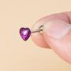 Atacado transfronteiriço Óleo gota de amor 5 cores mistas piercing de língua punk europeu e americano simples em forma de coração piercing de língua 14g Barra grossa joia piercing
