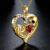 Collares Transfronterizos para Mujer, Collares con Colgante de Personajes de Dibujos Animados de Diseño de Nicho, Cadenas Ligeras de Lujo para Clavícula de Nicho, Collares de Corazón